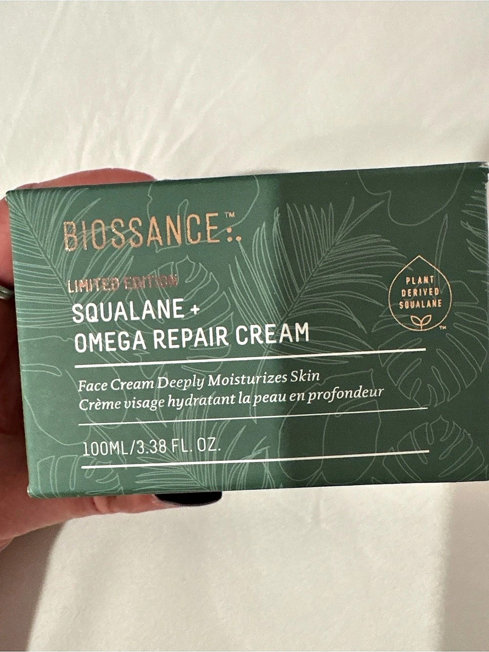 Biossance Squalane + Omega Repair Cream Face Cream 100 mL NWT